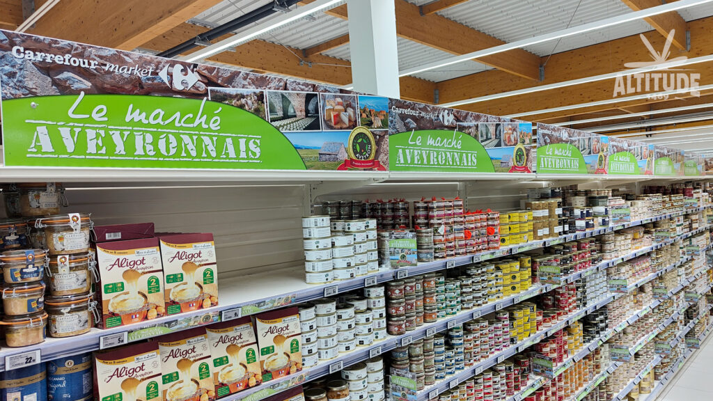 Tête de gondole sur mesure carrefour market